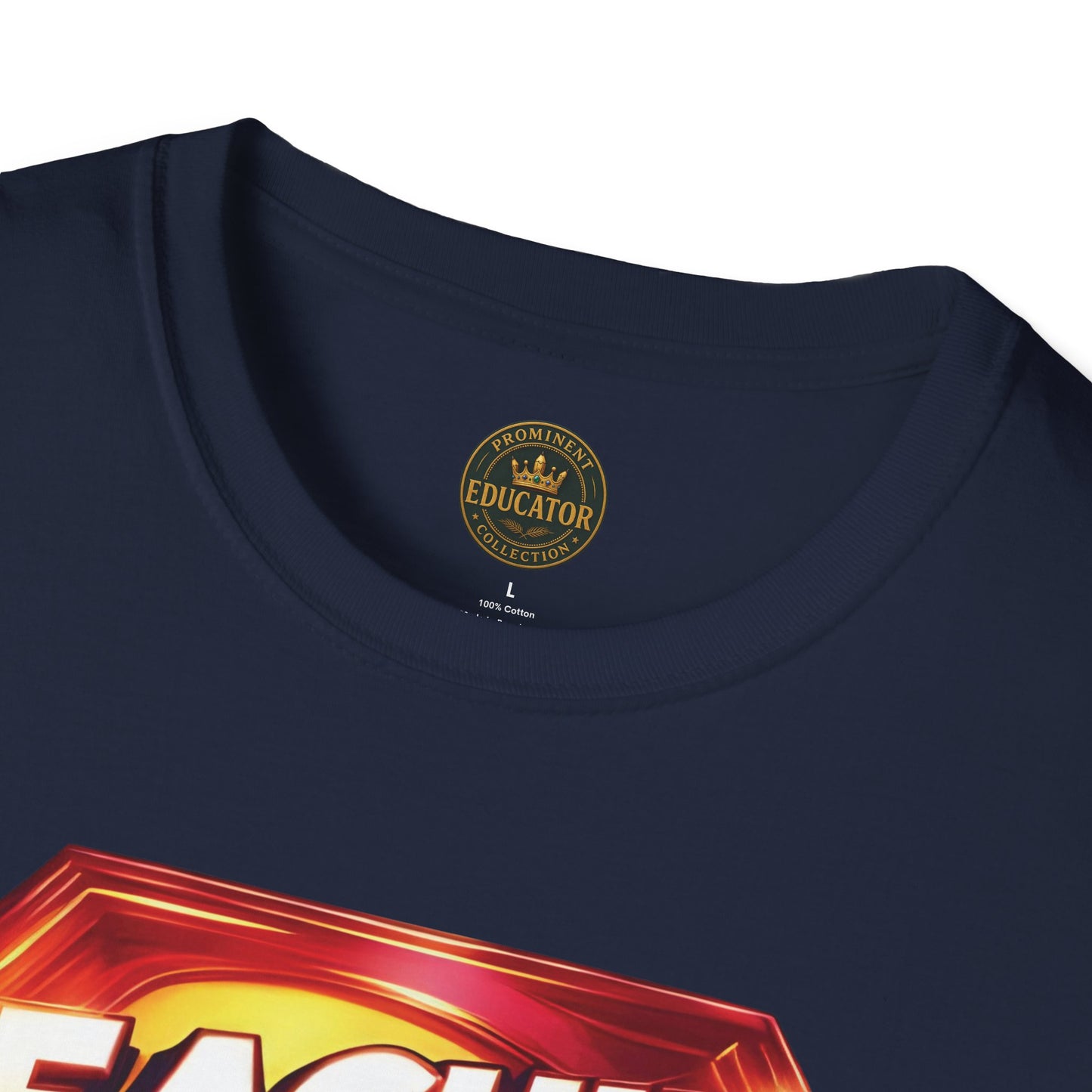 Prominent Educator Men Teaching is my Superpower - Teacher Tribute Tee
