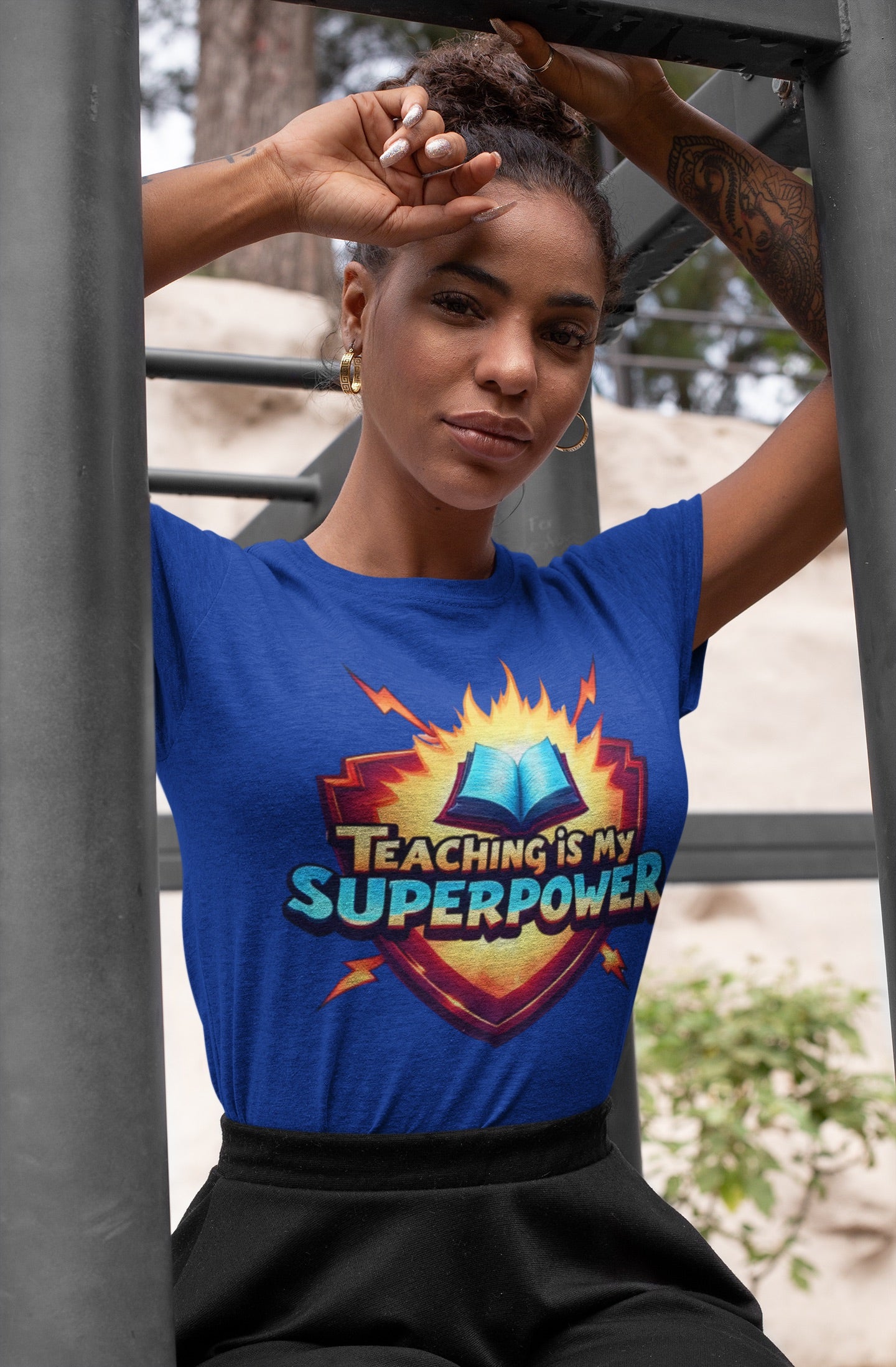 Prominent Educator Women - Teaching is my Superpower - Teacher Tribute Tee
