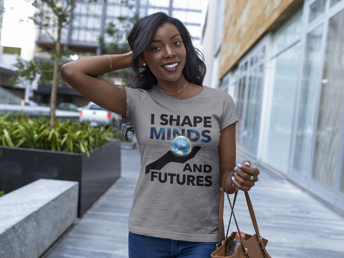 Prominent Educator Women - I Shape Minds and Futures Women - Teacher Tribute Tee