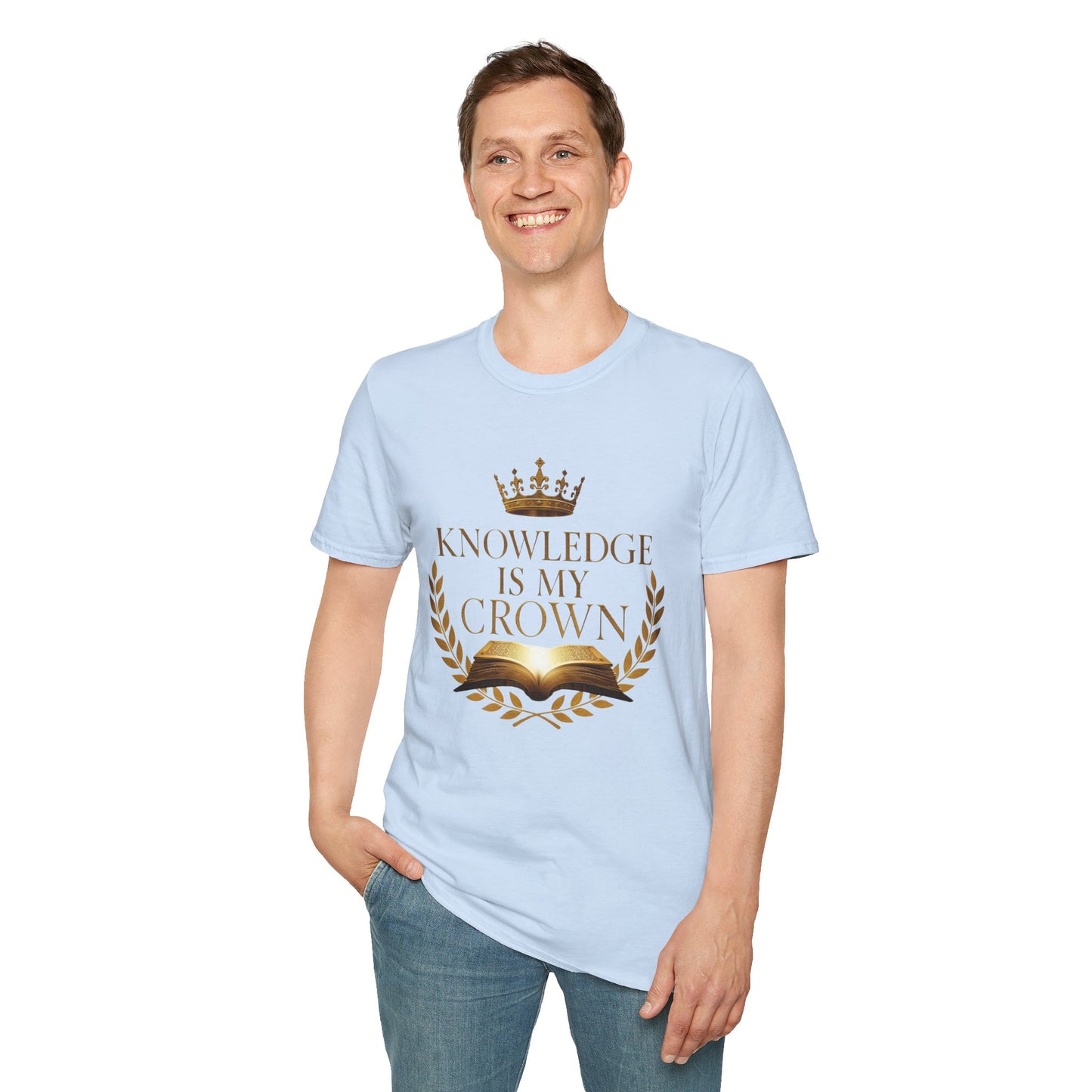 Prominent Educator Men - Knowledge is my Crown - Teacher Tribute Tee
