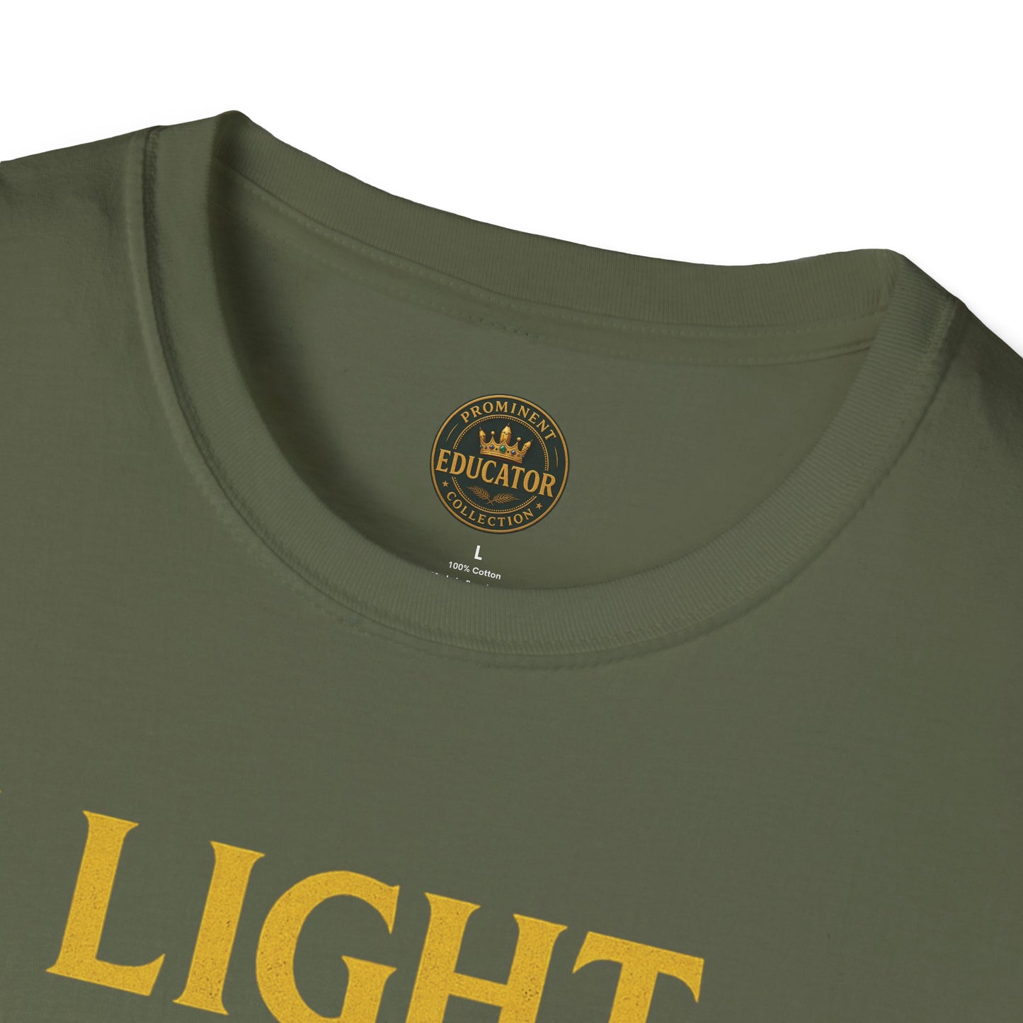 Prominent Educator Men - I Light the Path for Others to Rise Men - Teacher Tribute Tee