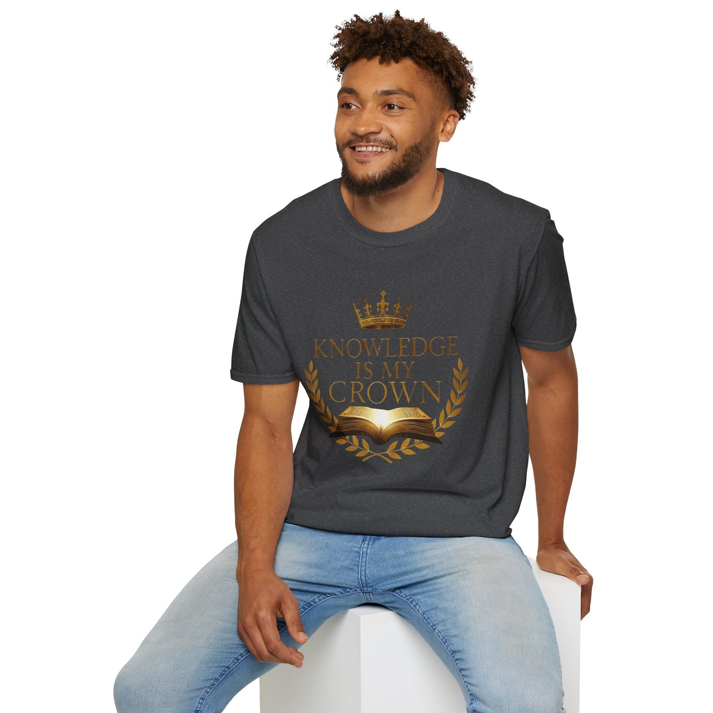 Prominent Educator Men - Knowledge is my Crown - Teacher Tribute Tee