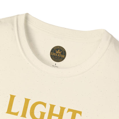 Prominent Educator Men - I Light the Path for Others to Rise Men - Teacher Tribute Tee