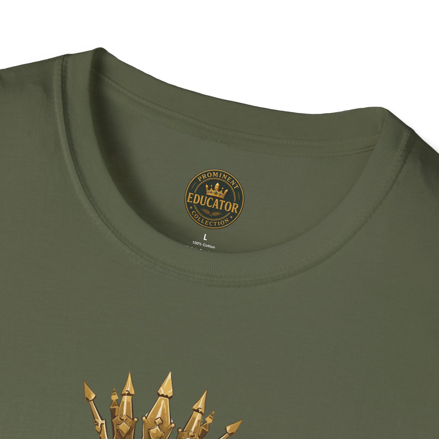 Prominent Educator Men - Knowledge is my Crown Men - Teacher Tribute Tee