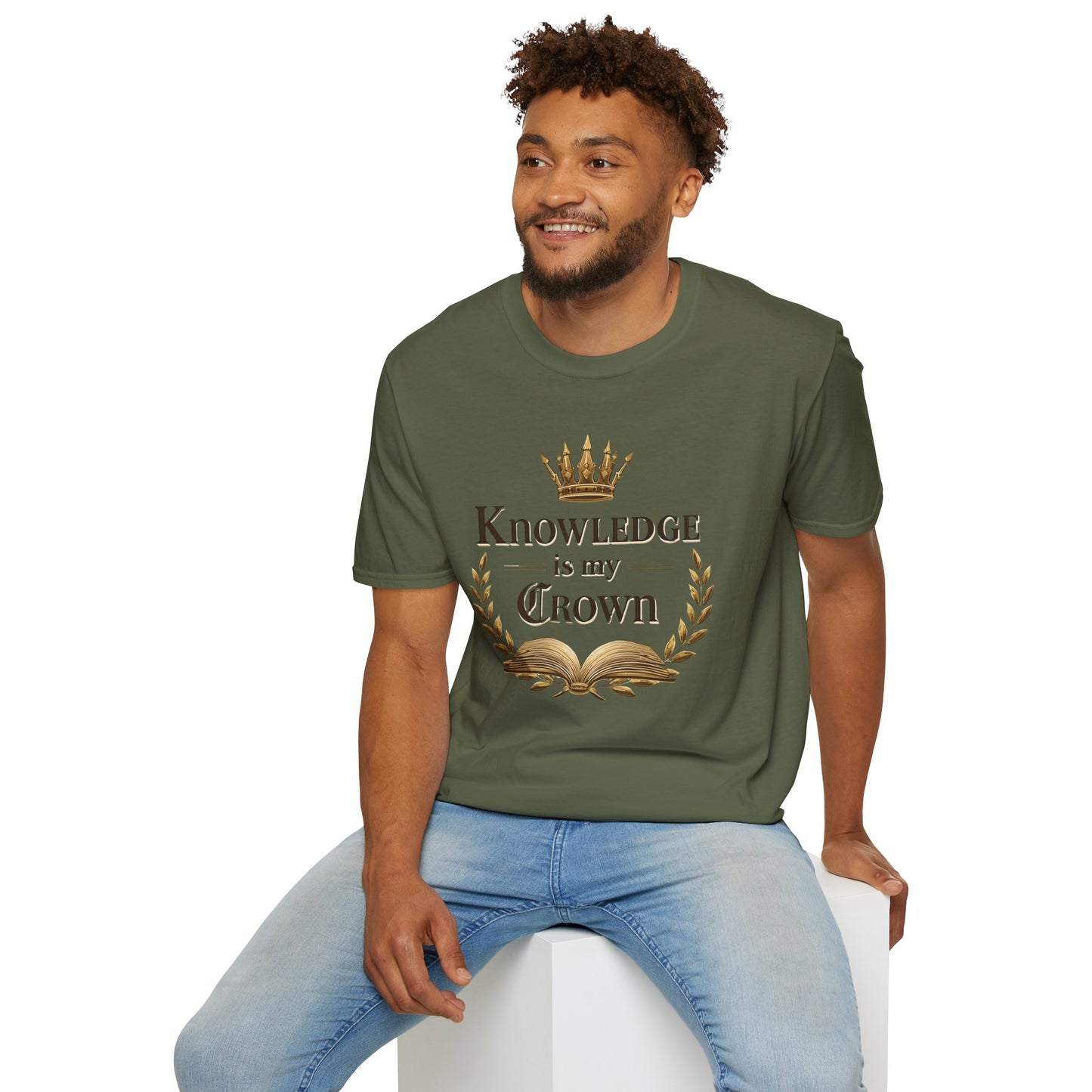 Prominent Educator Men - Knowledge is my Crown Men - Teacher Tribute Tee