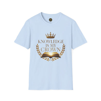 Prominent Educator Men - Knowledge is my Crown - Teacher Tribute Tee