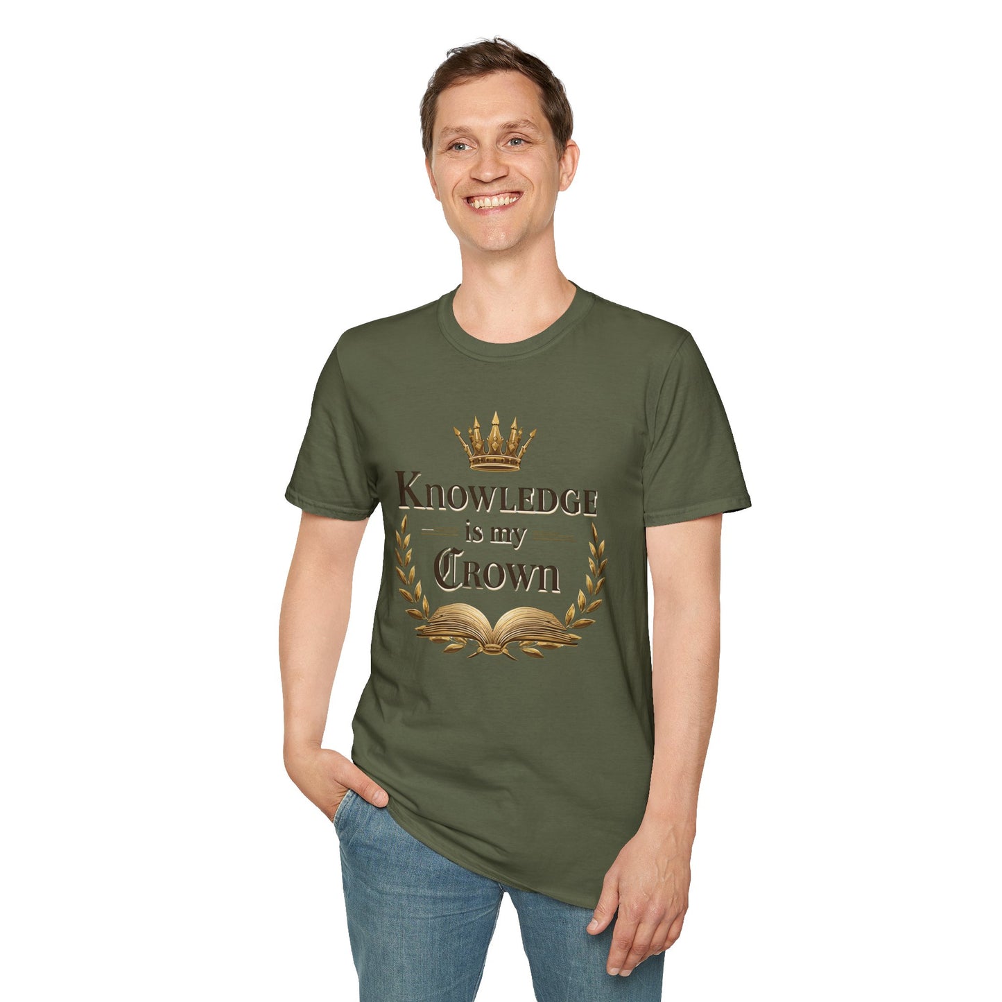 Prominent Educator Men - Knowledge is my Crown Men - Teacher Tribute Tee