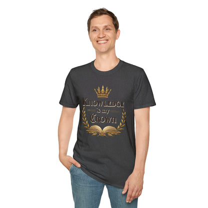 Prominent Educator Men - Knowledge is my Crown Men - Teacher Tribute Tee