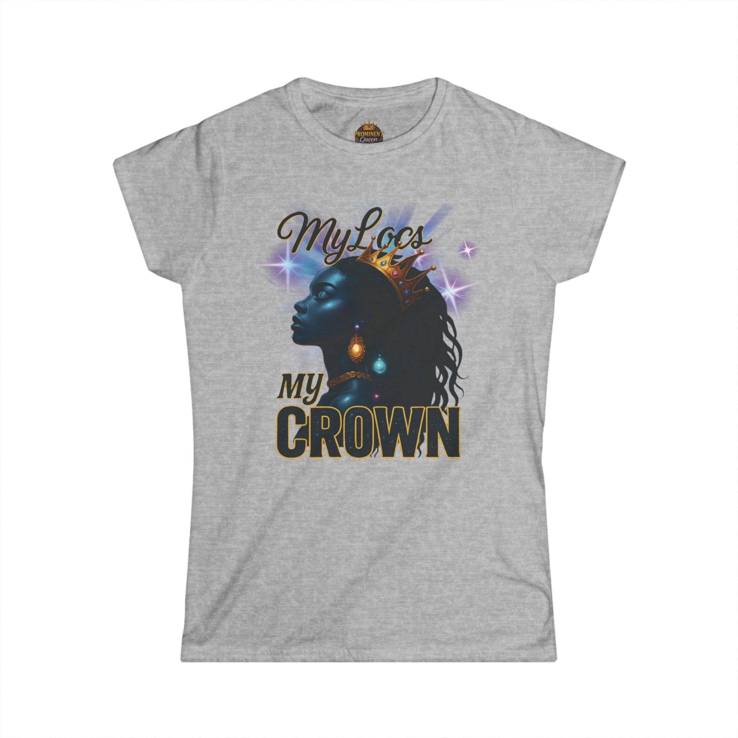 Women's My Locs My Crown Tee - Prominent Queen Collection