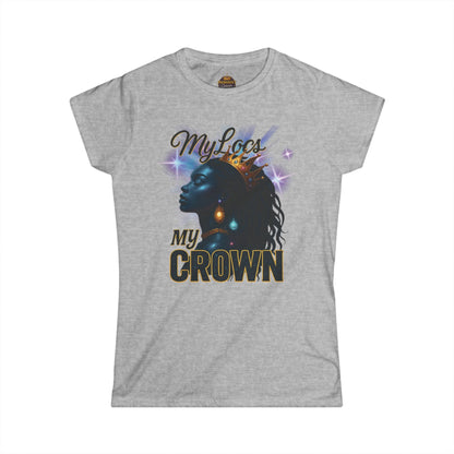 Women's My Locs My Crown Tee - Prominent Queen Collection