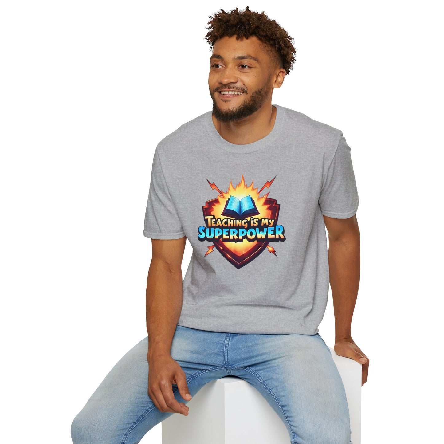 Prominent Educator Men - Teaching is my Superpower Men - Teacher Tribute Tee