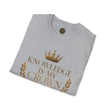 Prominent Educator Men - Knowledge is my Crown - Teacher Tribute Tee