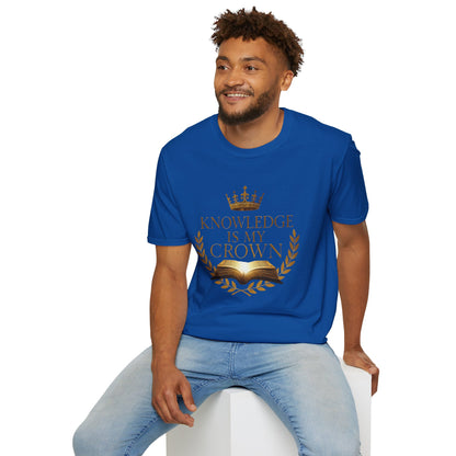 Prominent Educator Men - Knowledge is my Crown - Teacher Tribute Tee