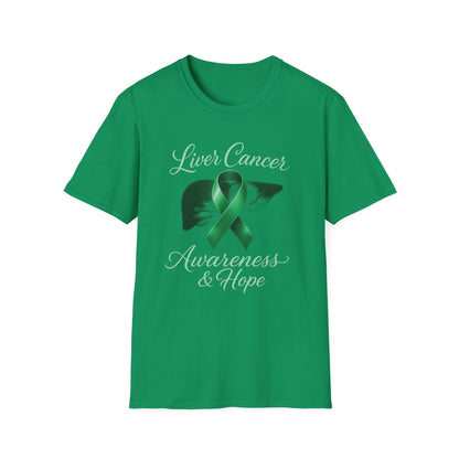 Liver Cancer Awareness T-Shirt, Support Shirt, Unisex Graphic Tee, Hope and Awareness Gift, Cancer Support Apparel