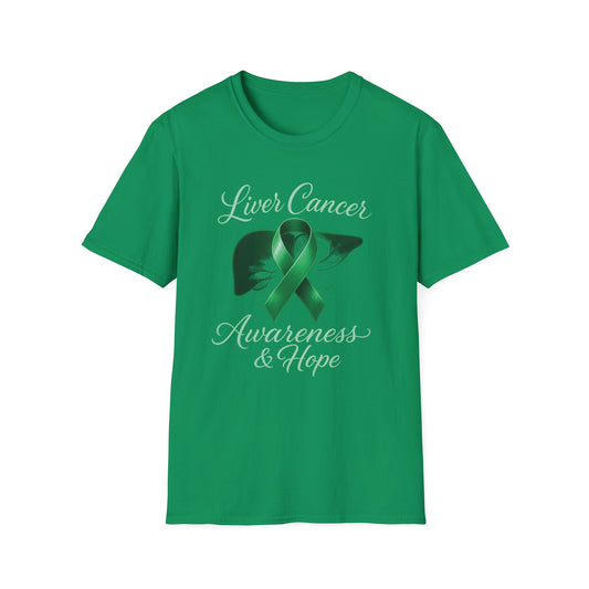 Liver Cancer Awareness T-Shirt, Support Shirt, Unisex Graphic Tee, Hope and Awareness Gift, Cancer Support Apparel