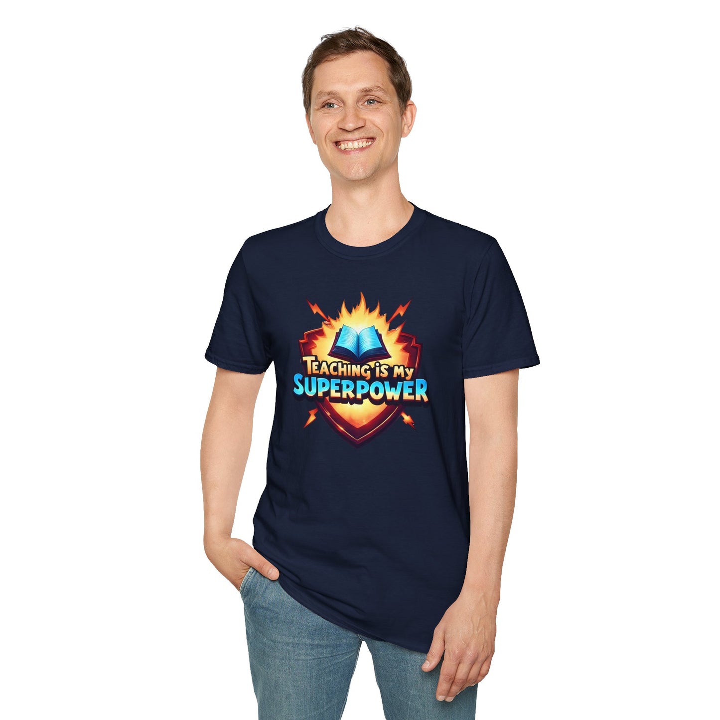 Prominent Educator Men - Teaching is my Superpower Men - Teacher Tribute Tee