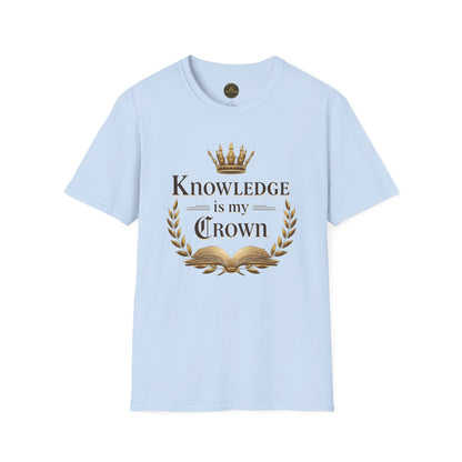 Prominent Educator Men - Knowledge is my Crown Men - Teacher Tribute Tee