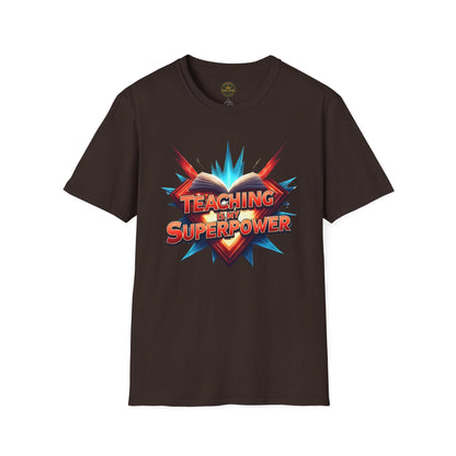 Teaching is my Superpower - Prominent Educator Men - Teacher Tribute Tee