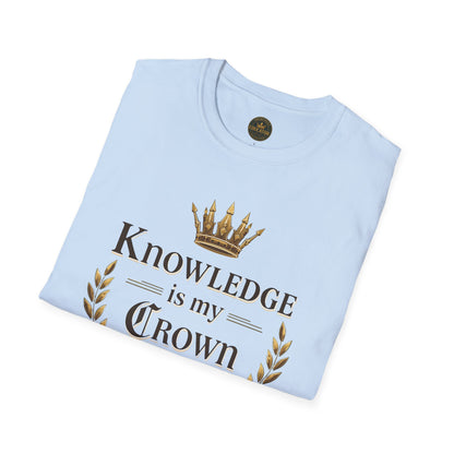 Prominent Educator Men - Knowledge is my Crown Men - Teacher Tribute Tee