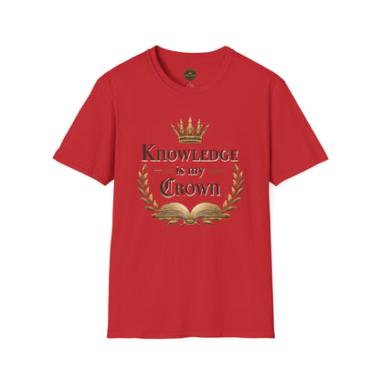 Prominent Educator Men - Knowledge is my Crown Men - Teacher Tribute Tee
