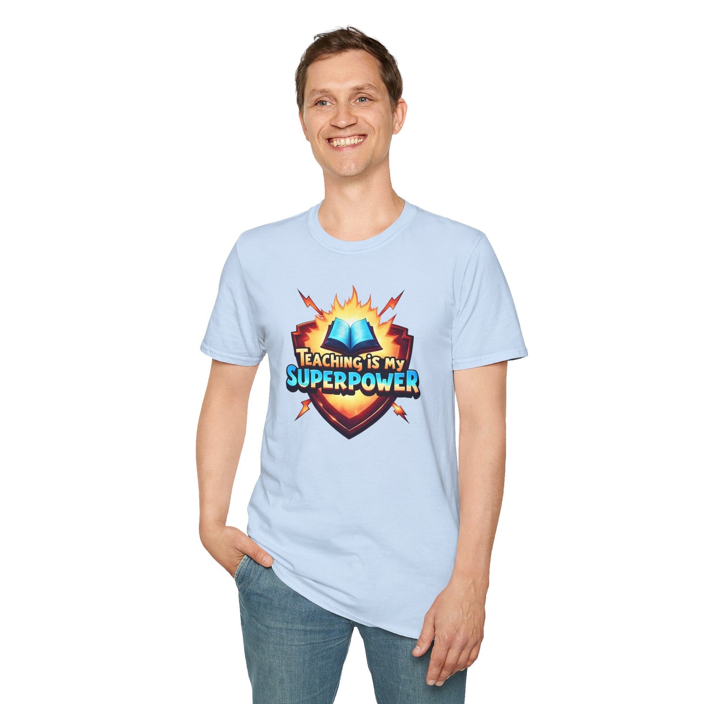 Prominent Educator Men - Teaching is my Superpower Men - Teacher Tribute Tee