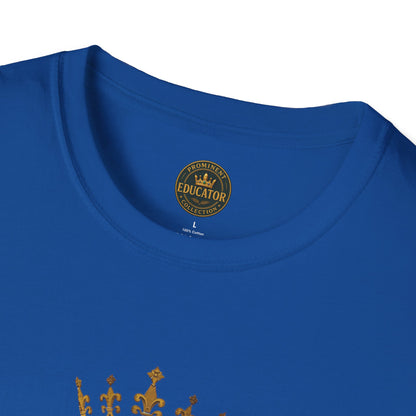 Prominent Educator Men - Knowledge is my Crown - Teacher Tribute Tee