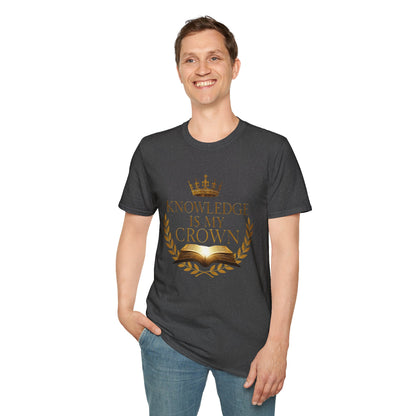 Prominent Educator Men - Knowledge is my Crown - Teacher Tribute Tee