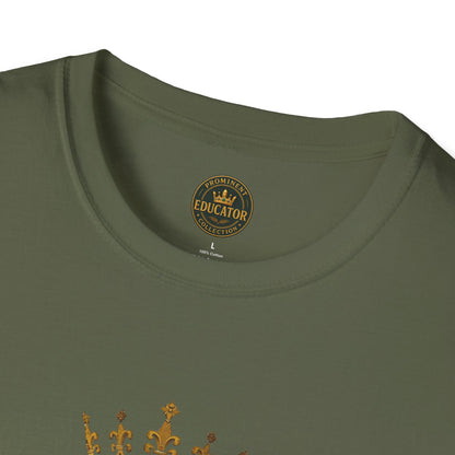 Prominent Educator Men - Knowledge is my Crown - Teacher Tribute Tee