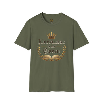 Prominent Educator Men - Knowledge is my Crown Men - Teacher Tribute Tee