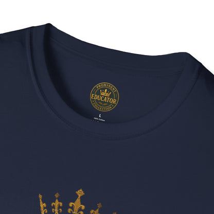 Prominent Educator Men - Knowledge is my Crown - Teacher Tribute Tee