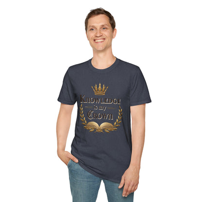 Prominent Educator Men - Knowledge is my Crown Men - Teacher Tribute Tee