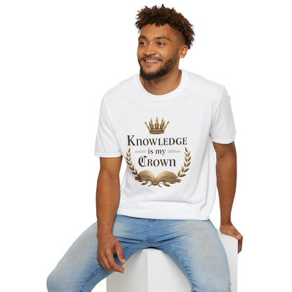 Prominent Educator Men - Knowledge is my Crown Men - Teacher Tribute Tee