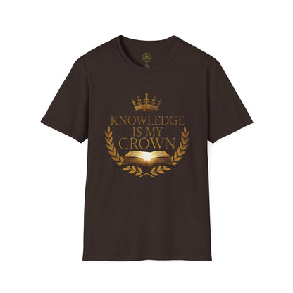Prominent Educator Men - Knowledge is my Crown - Teacher Tribute Tee
