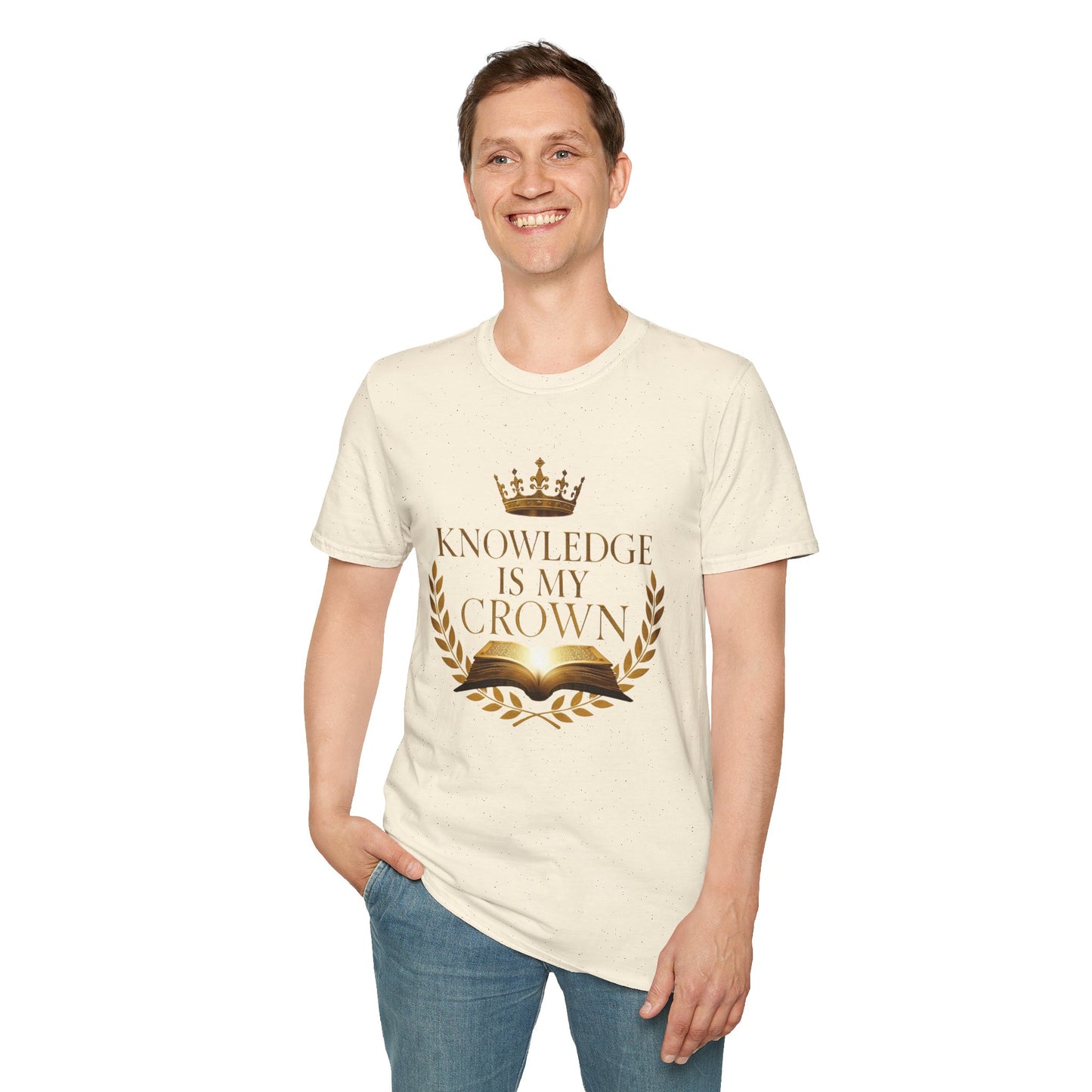 Prominent Educator Men - Knowledge is my Crown - Teacher Tribute Tee