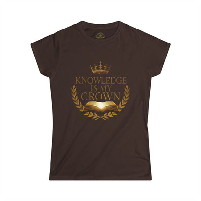 Prominent Educator Women - Knowledge is my Crown - Teacher Tribute Tee