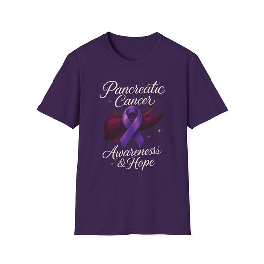 Pancreatic Cancer Awareness T-Shirt, Support Shirt, Unisex Graphic Tee, Hope and Awareness Gift, Cancer Support Apparel