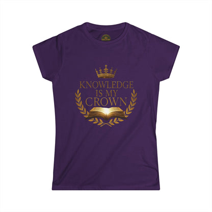 Prominent Educator Women - Knowledge is my Crown - Teacher Tribute Tee