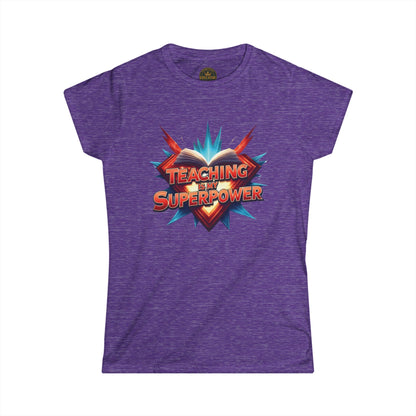 Prominent Educator Women - Teaching is my Superpower Women - Teacher Tribute Tee