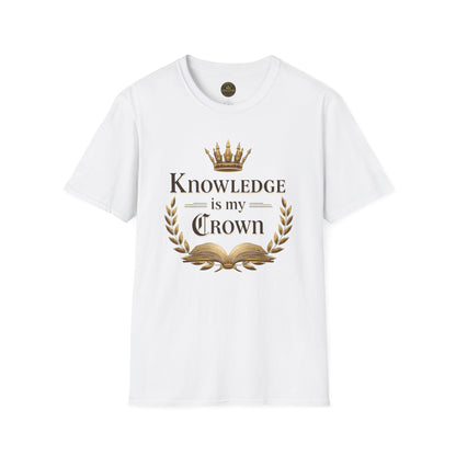 Prominent Educator Men - Knowledge is my Crown Men - Teacher Tribute Tee