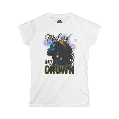 Women's My Locs My Crown Tee - Prominent Queen Collection