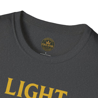 Prominent Educator Men - I Light the Path for Others to Rise Men - Teacher Tribute Tee