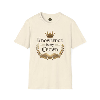 Prominent Educator Men - Knowledge is my Crown Men - Teacher Tribute Tee