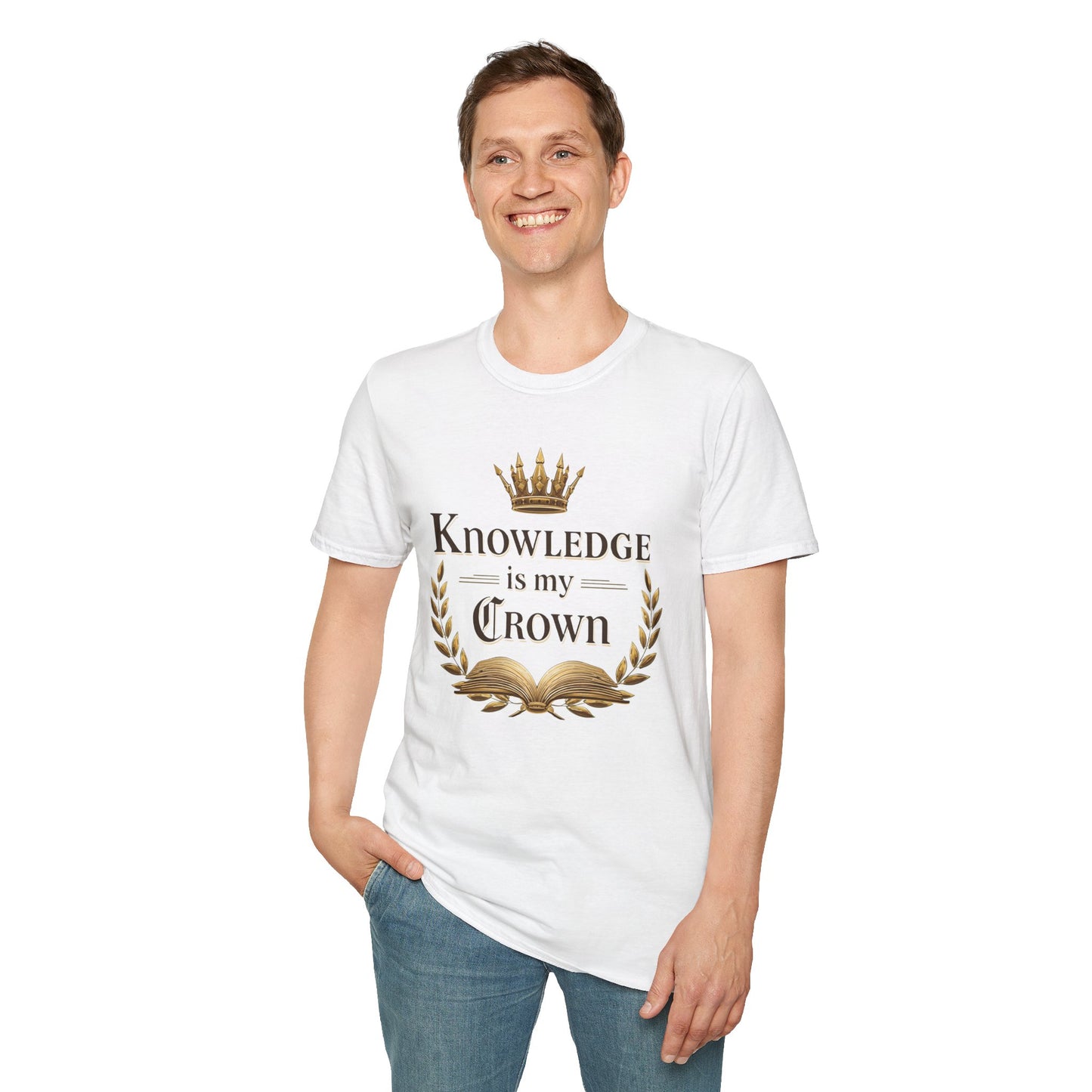 Prominent Educator Men - Knowledge is my Crown Men - Teacher Tribute Tee