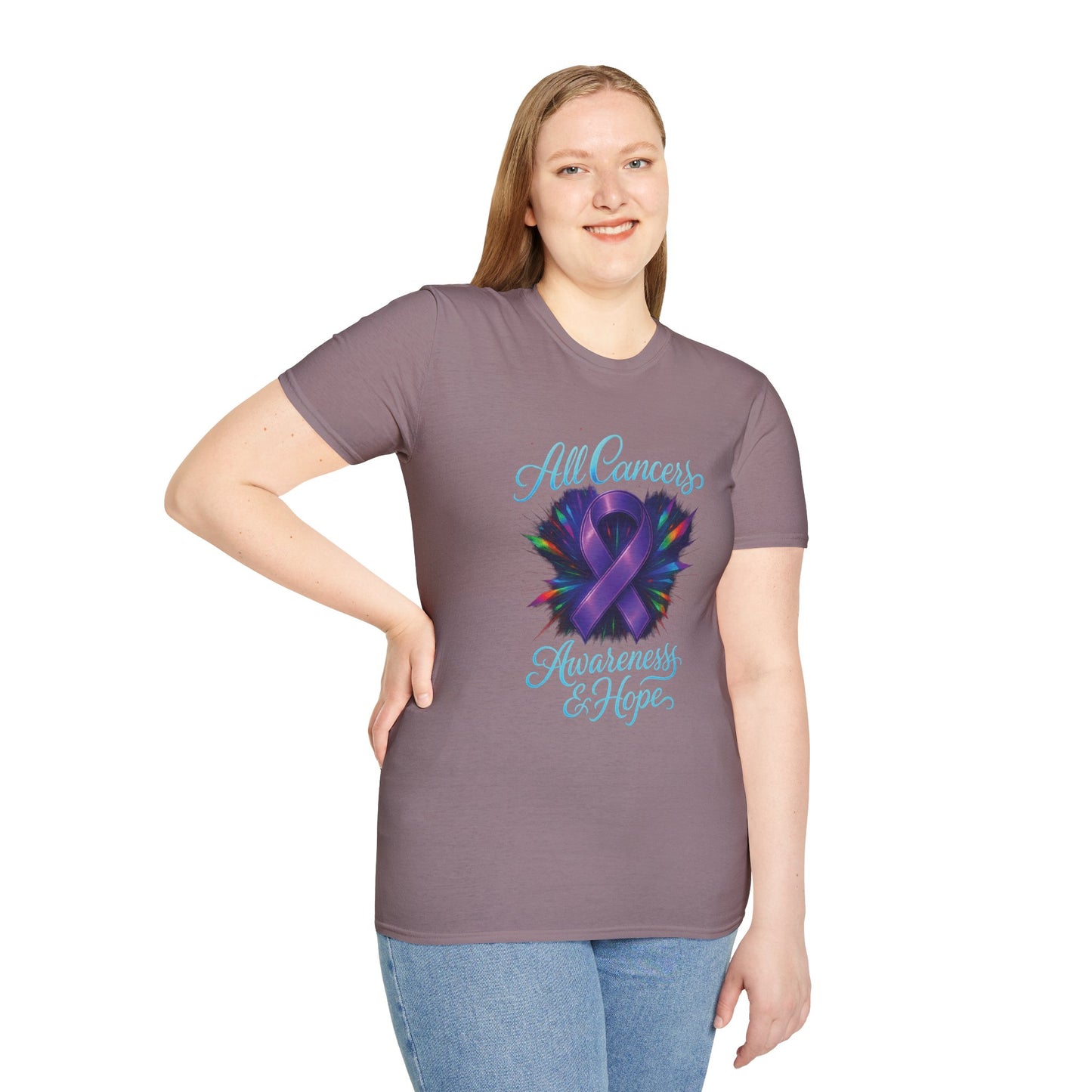 All Cancer Awareness T-Shirt, Support Shirt, Unisex Graphic Tee, Hope and Awareness Gift, Cancer Support Apparel