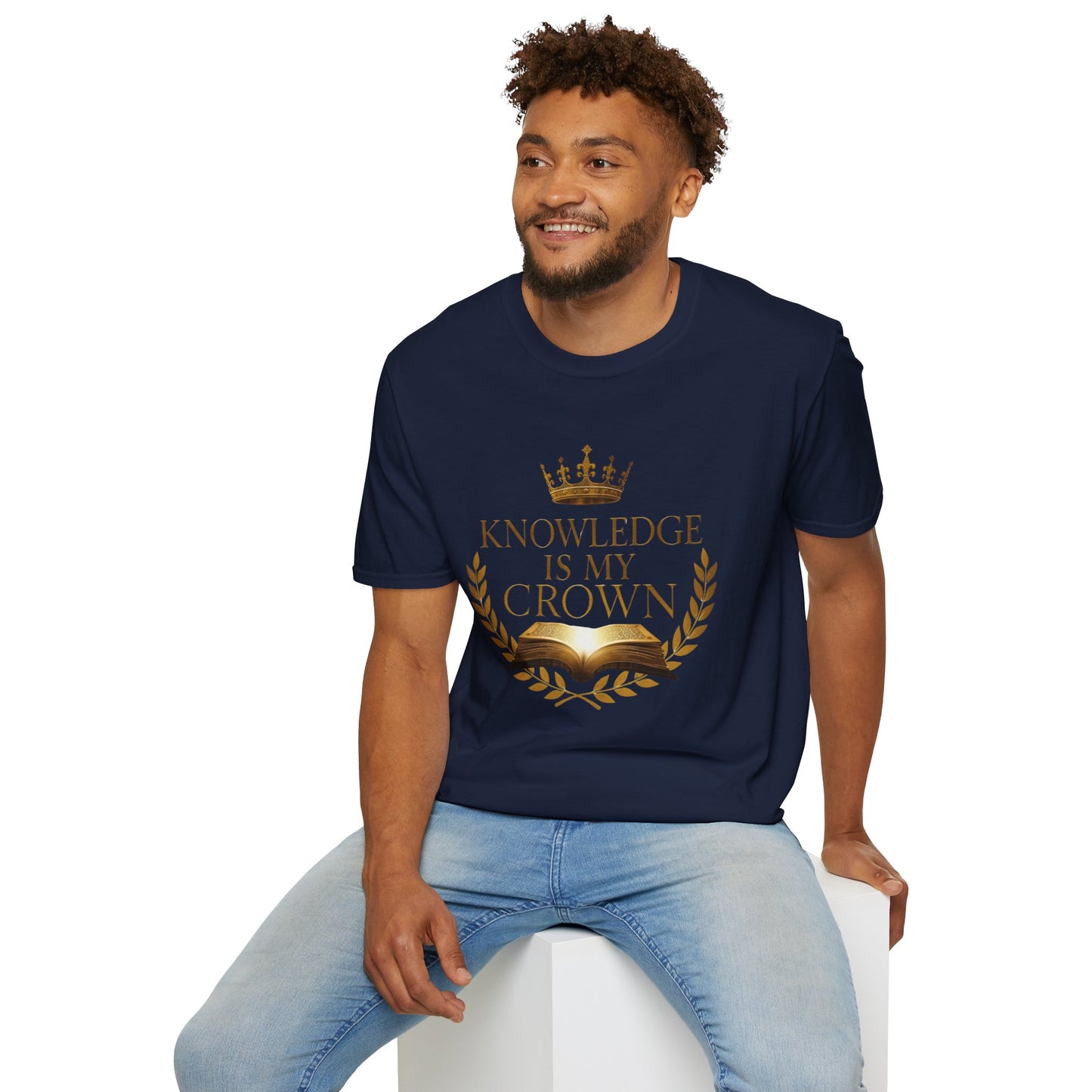 Prominent Educator Men - Knowledge is my Crown - Teacher Tribute Tee