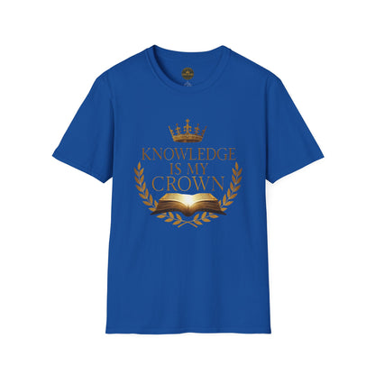 Prominent Educator Men - Knowledge is my Crown - Teacher Tribute Tee