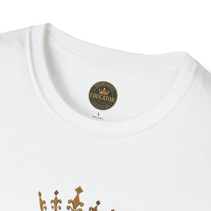 Prominent Educator Men - Knowledge is my Crown - Teacher Tribute Tee