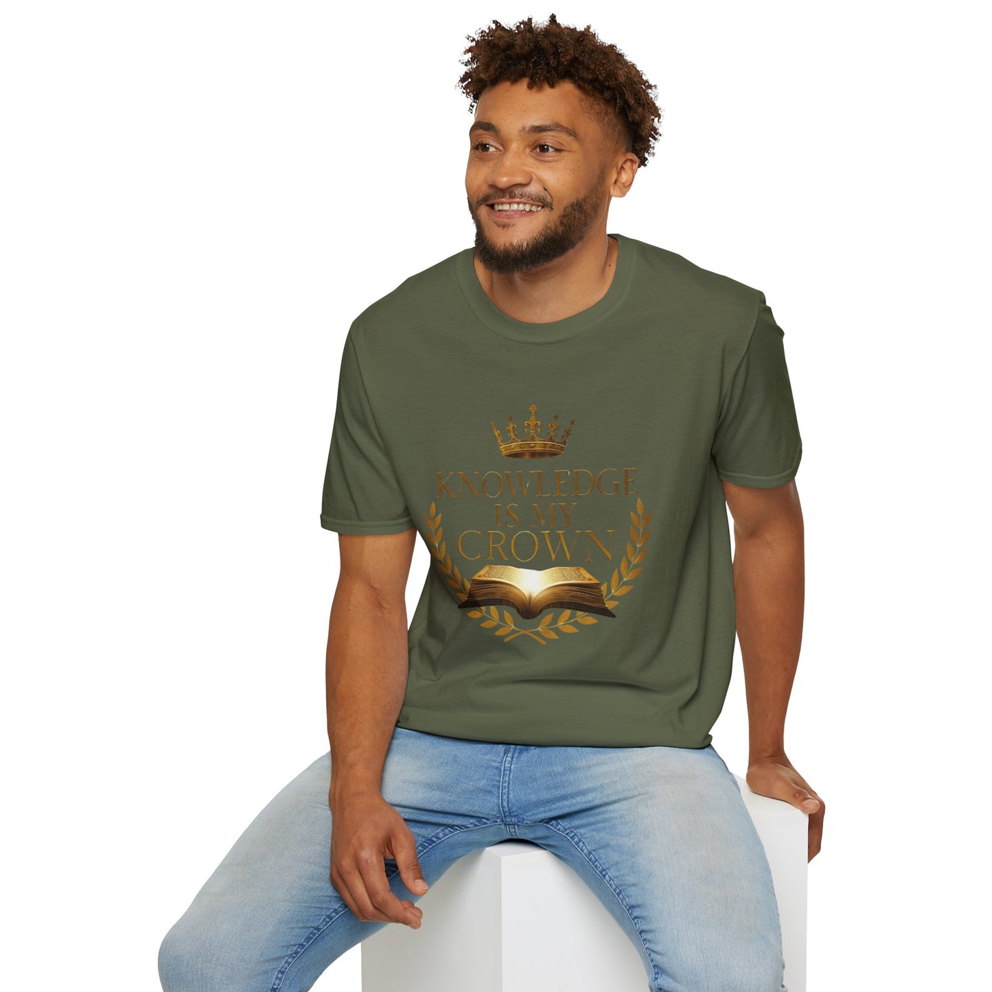 Prominent Educator Men - Knowledge is my Crown - Teacher Tribute Tee