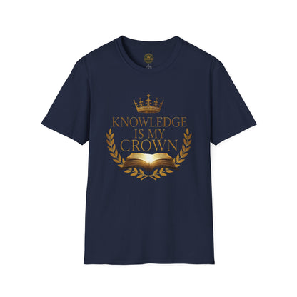Prominent Educator Men - Knowledge is my Crown - Teacher Tribute Tee