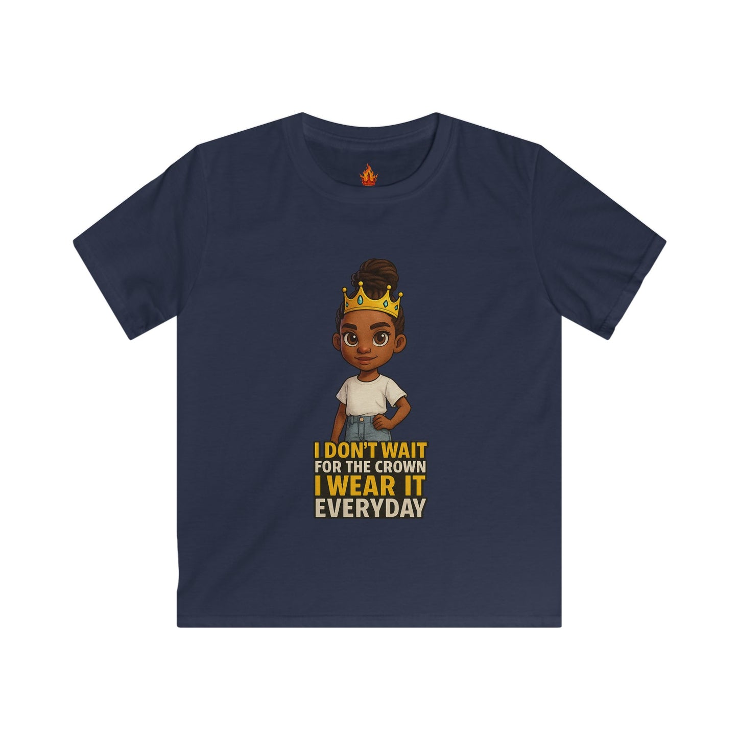 I Don’t Wait for the Crown Kids Tee Princess Niyah Collection